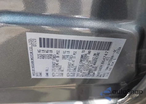 2023 Nissan Rogue S Intelligent Awd from USA, damaged, VIN 5N1BT3AB2PC864747